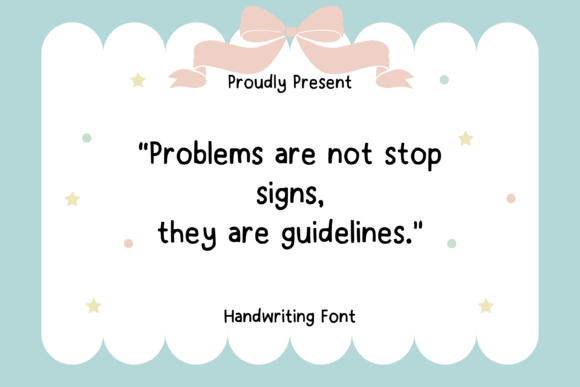 Blue Serenity Font - Preview 2