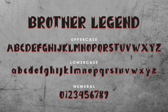 Brother Legend Font - Preview 5