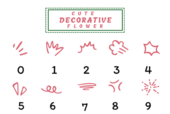 Cute Decorative Flower Font - Preview 1