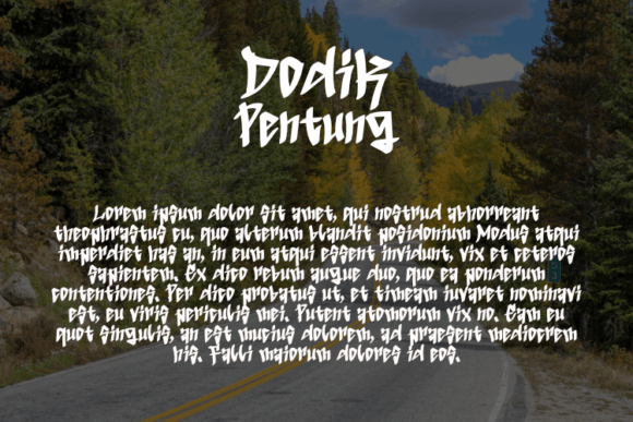 Dodik Pentung Font PNG with transparent background - Preview 2