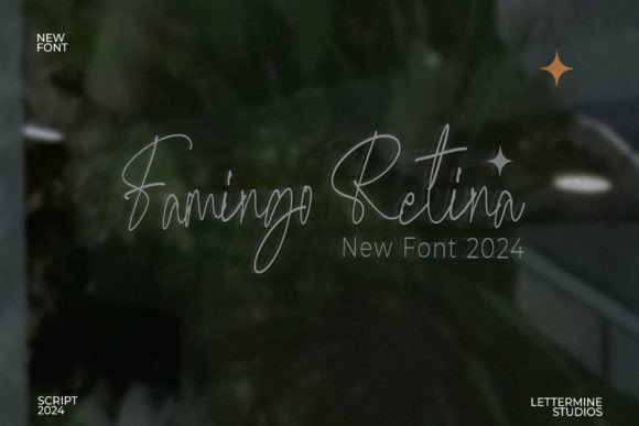 Famingo Ranita Font PNG with transparent background - Preview 5