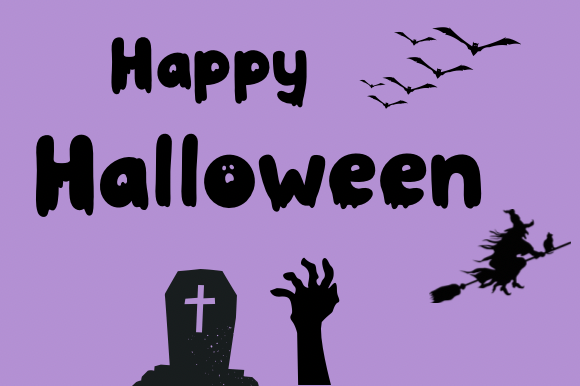 Halloween Night Font PNG with transparent background - Preview 4