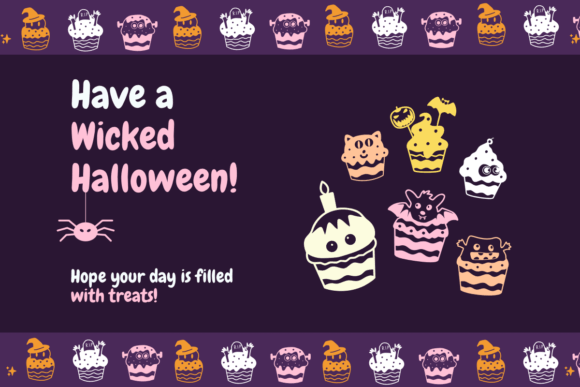 Halloween Cupcakes Font - Preview 4