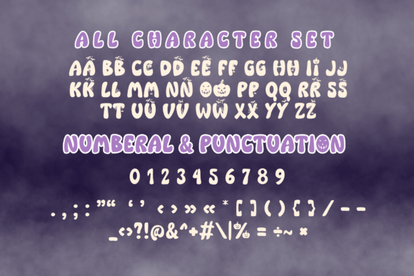 Horror Boo Font PNG with transparent background - Preview 4