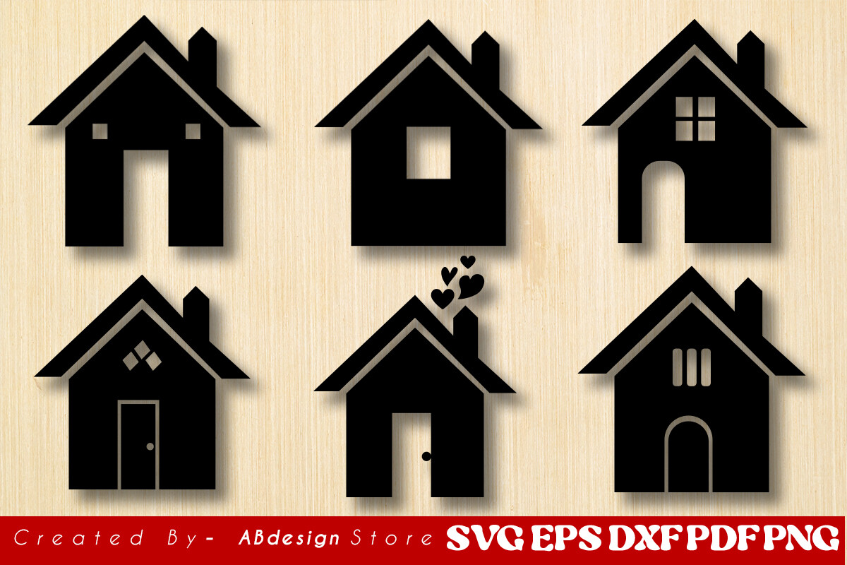 House Svg for Cricut Silhouette Bundle Graphic by ABdesignStore ...