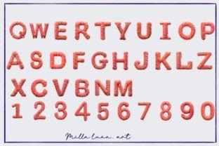 Letters Thread Alphabet Clipart PNG Graphic by Milla luna. art ...
