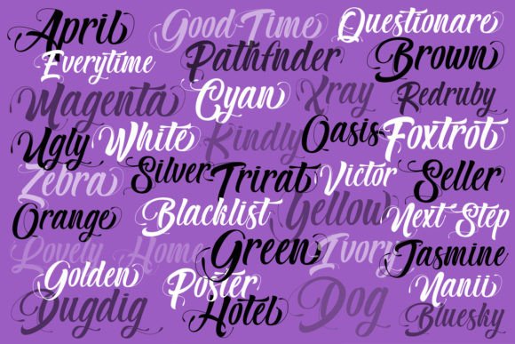 Mister Grape Font PNG with transparent background - Preview 1