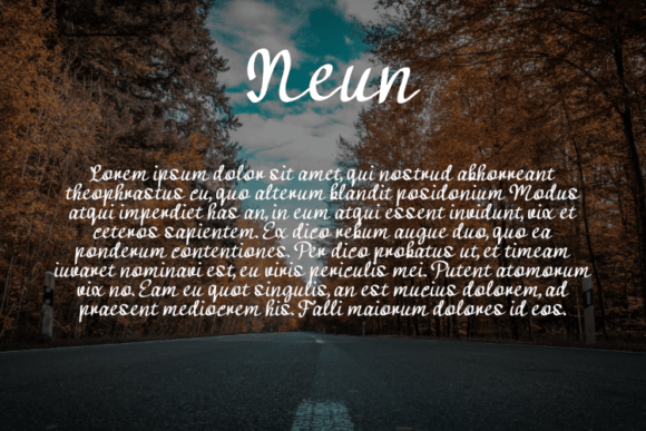 Neun Font PNG with transparent background - Preview 2