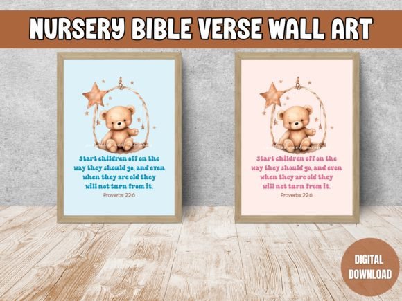 Nursery Bible Verse Printable Wall Art