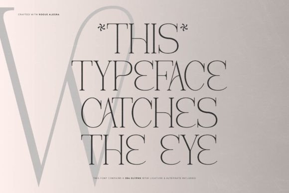 Rogue Alegra Font PNG with transparent background - Preview 4