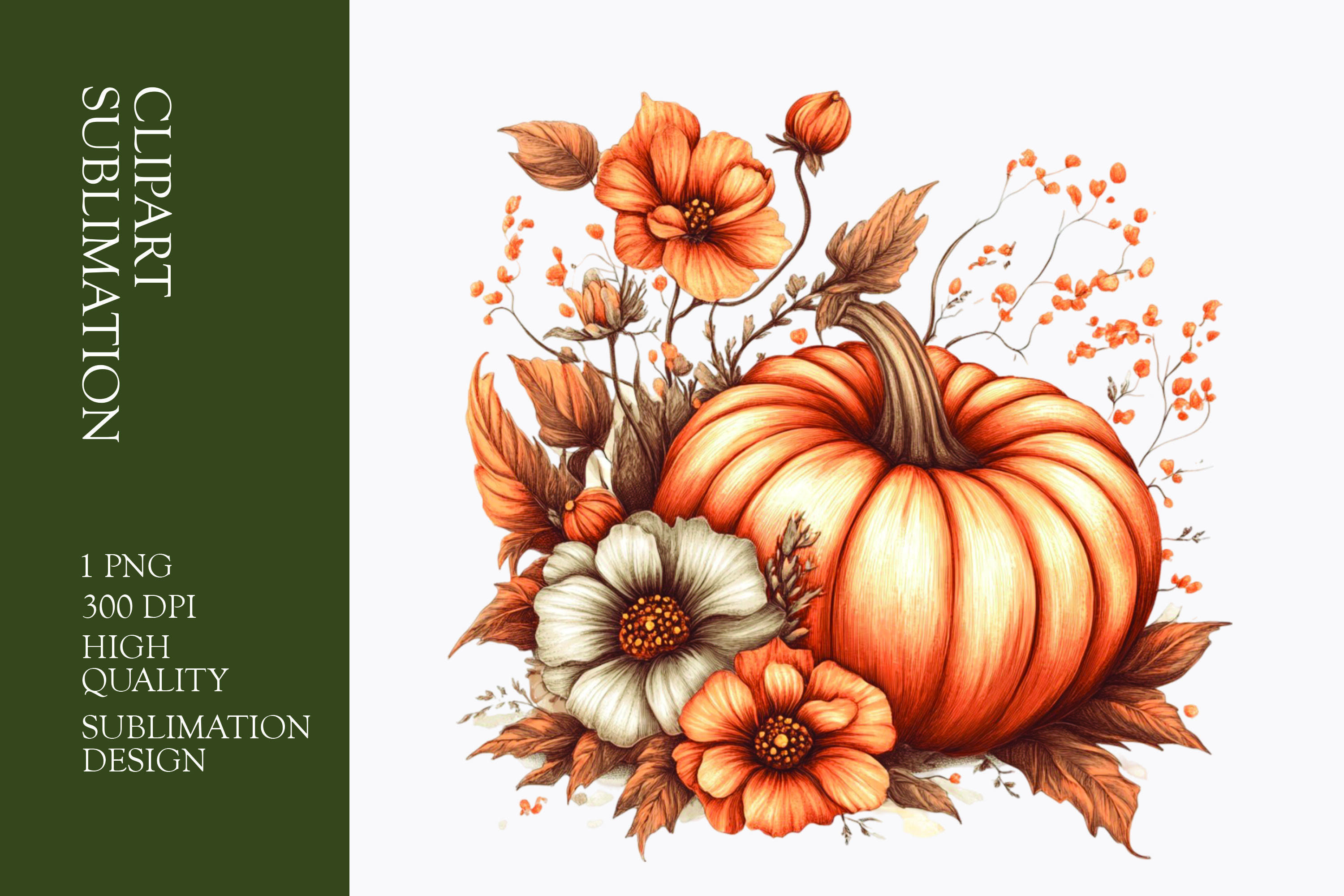 Pumpkin with Bow Watercolor Clipart Graphic by PKDesign · Creative Fabrica
