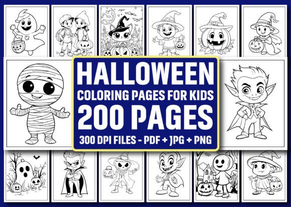 200 Halloween Coloring Pages for Kids