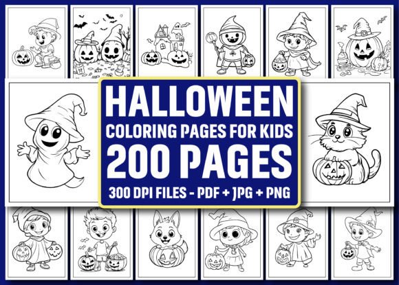 200 Halloween Coloring Pages for Kids