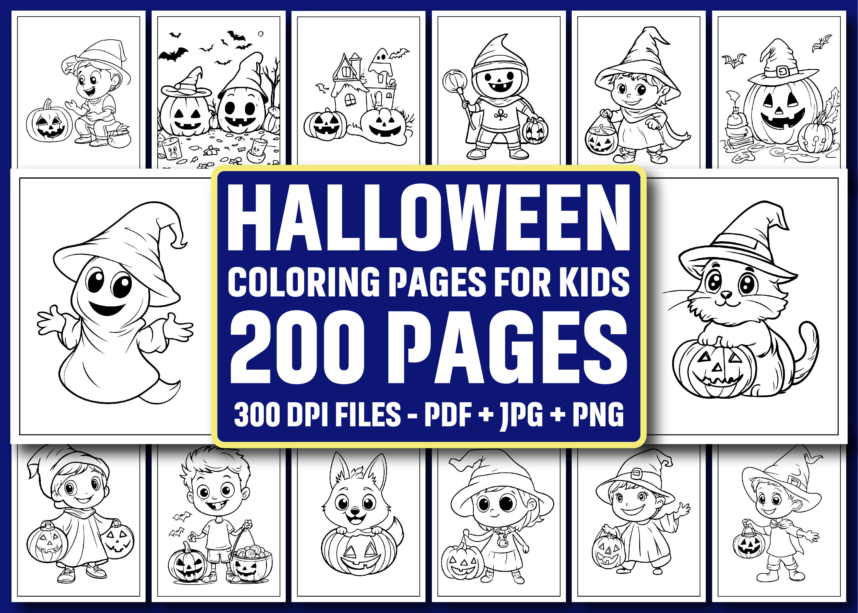 200 Halloween Coloring Pages for Kids