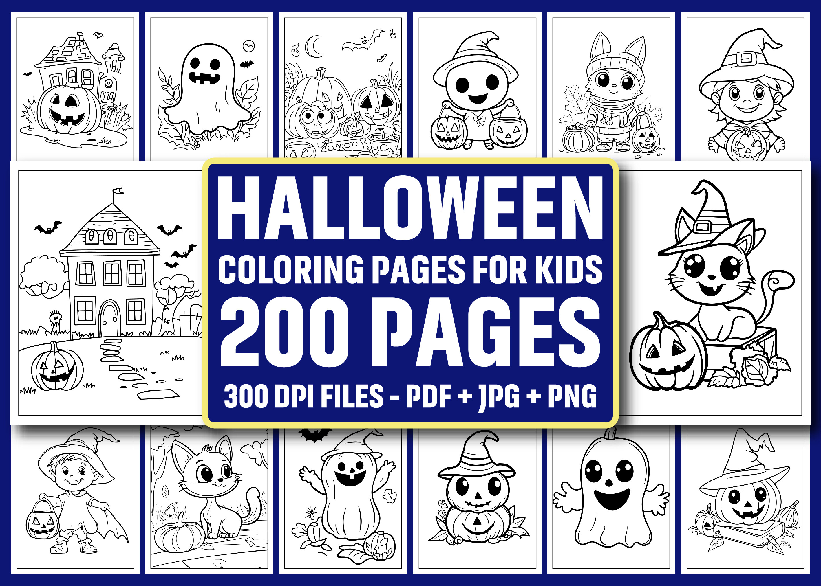 200 Halloween Coloring Pages for Kids