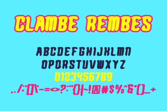 Clamberembes Font - Preview 3