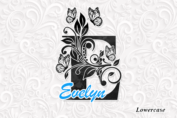 Clarissa Monogram Font PNG with transparent background - Preview 2