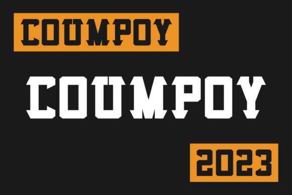 Coumpoy Font PNG with transparent background - Preview 2