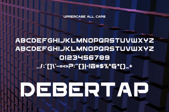 Debertap Font - Preview 2