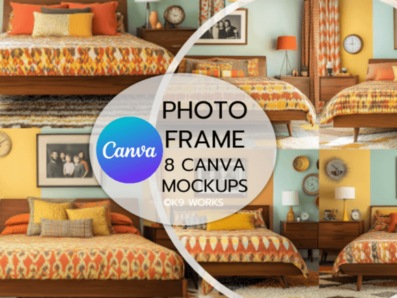 Drag & Drop Frame Mockup Canva Template