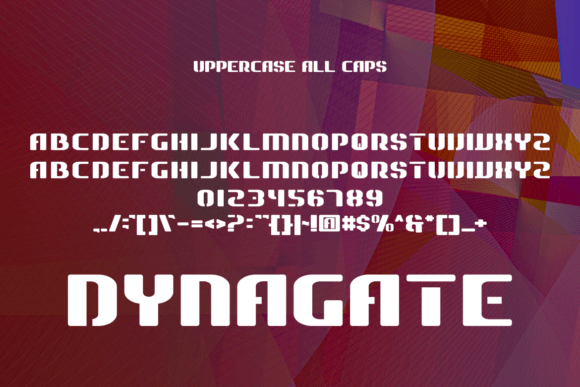Dynagate Font - Preview 2