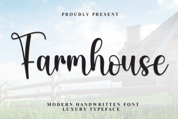 Farmhouse Font Script & Handwritten Font By andikastudio