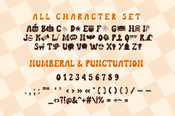 Happy Ghouls Font PNG with transparent background - Preview 4