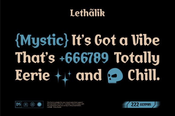 Lethalik Font PNG with transparent background - Preview 1
