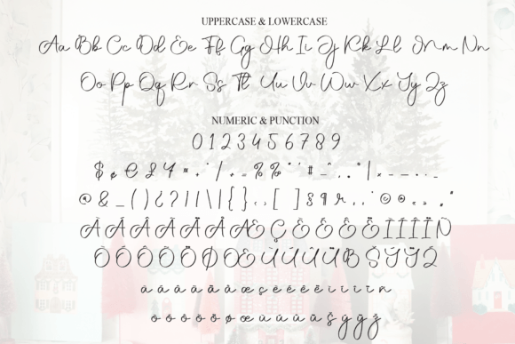 Memories Christmas Font PNG with transparent background - Preview 6
