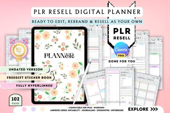 PLR Digital Planner - Canva Template