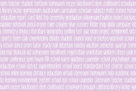 Planning Weekend Font PNG with transparent background - Preview 1
