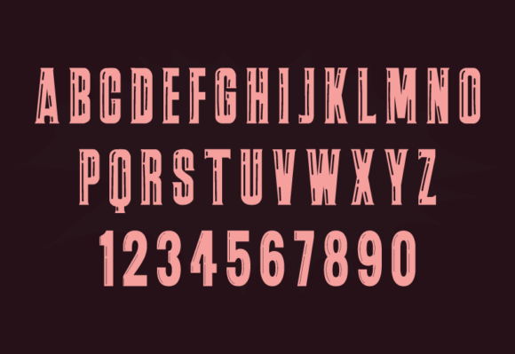 Retro Bubble Font PNG with transparent background - Preview 2