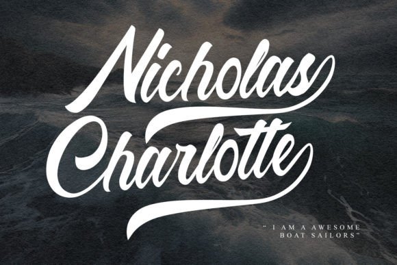 Sailors Batavia Font PNG with transparent background - Preview 1