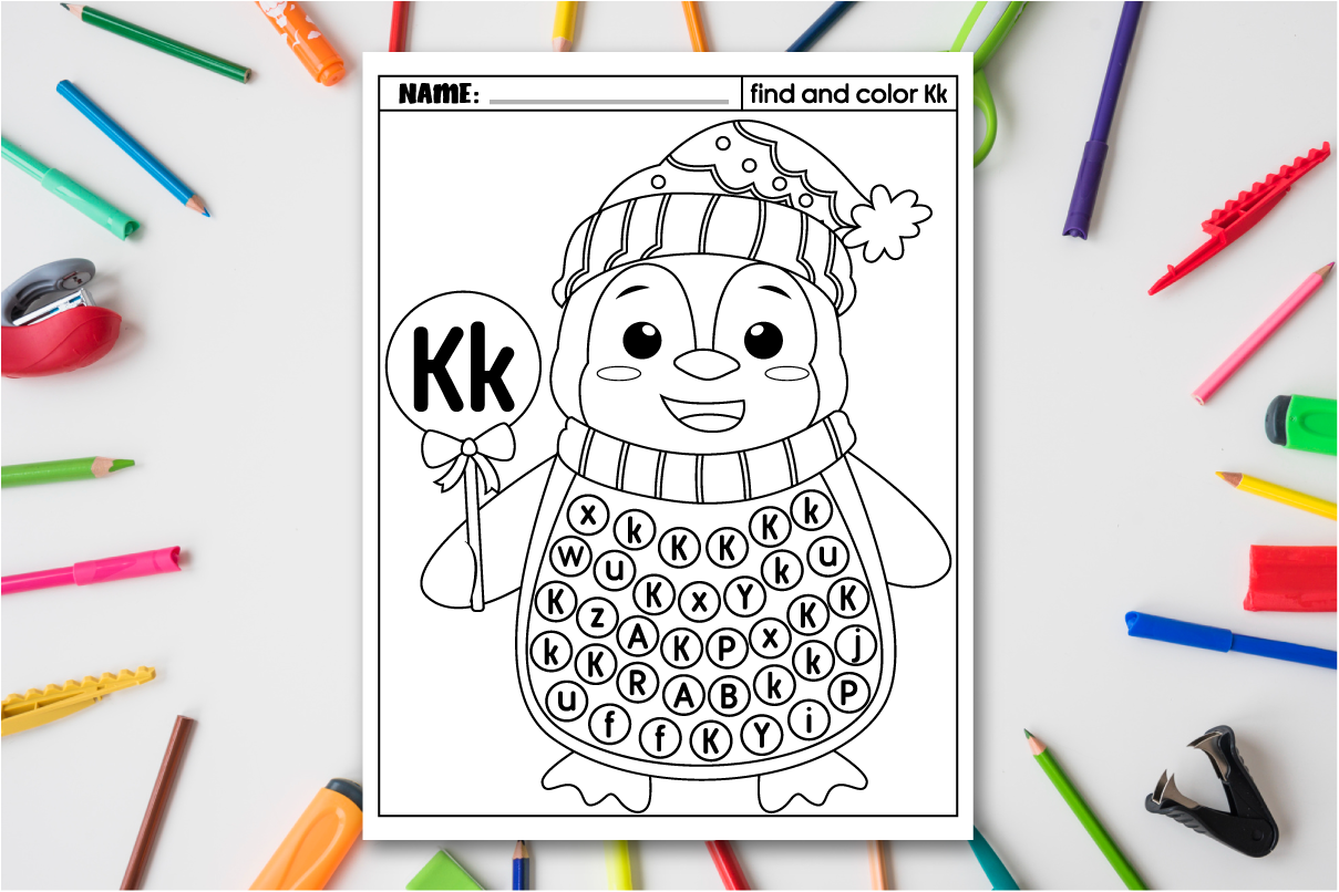 Alphabet Letter Recognition Activities K Graphic by MOF92 · Creative ...