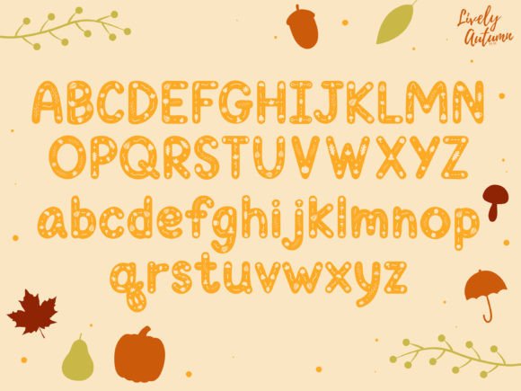 Autumn Moments Font PNG with transparent background - Preview 1