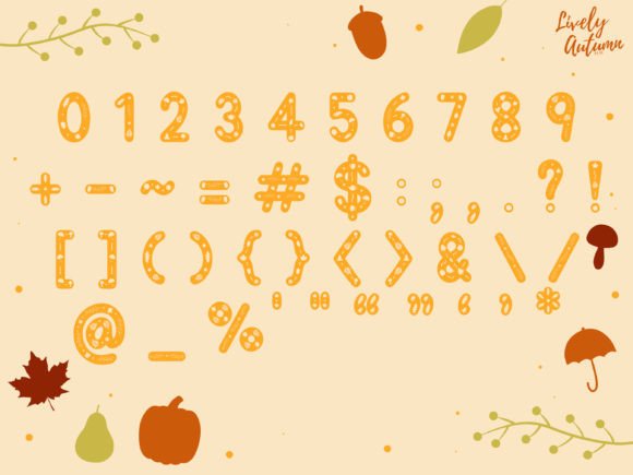 Autumn Moments Font PNG with transparent background - Preview 2