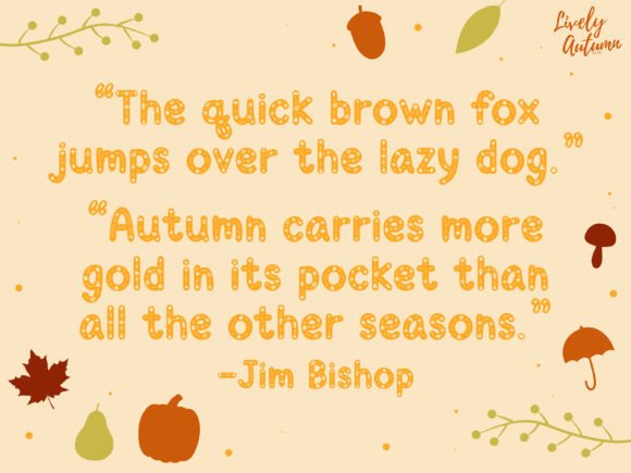 Autumn Moments Font PNG with transparent background - Preview 3