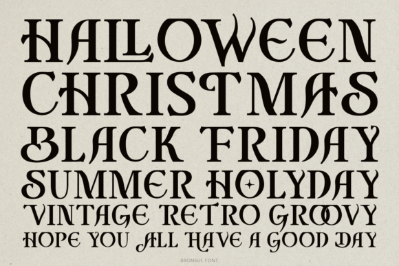 Bronsul Font - Preview 3