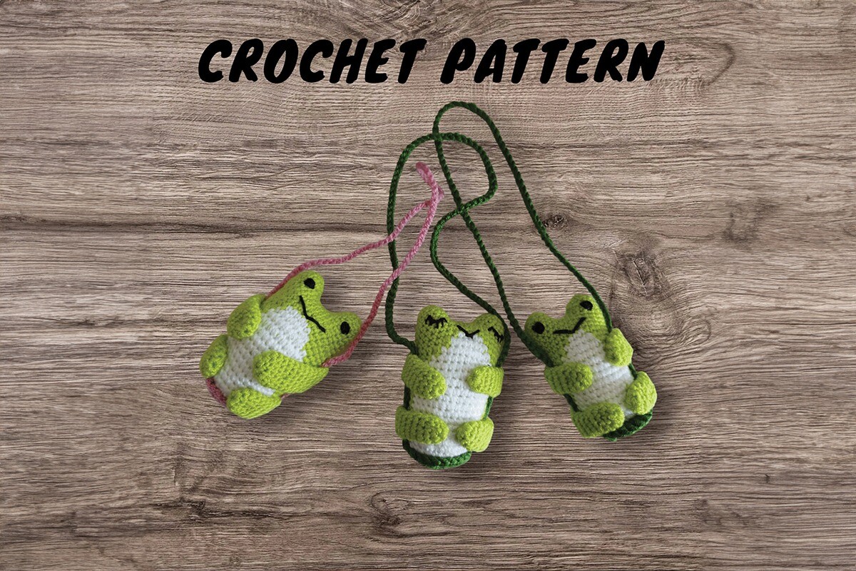 Car Accessories Frog Crochet Pattern