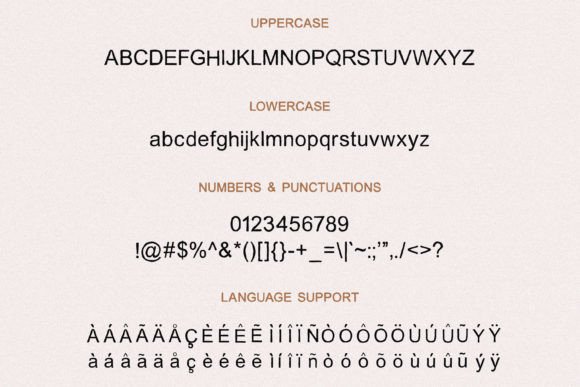 Created Calm Font - Preview 6
