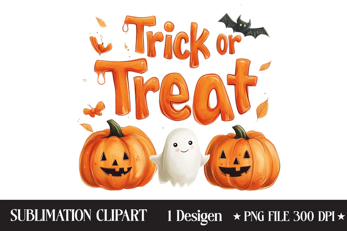 Halloween PNG - Trick or Treat PNG Graphic by SmMedia · Creative Fabrica