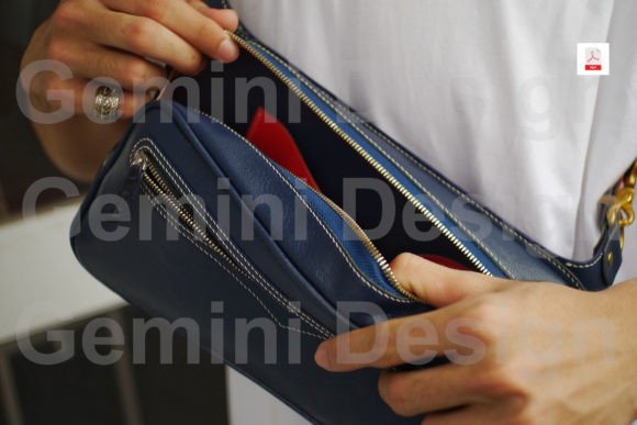 Leather Pattern Sling Bag, Sewing PDF