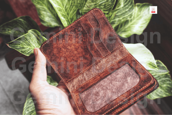 Leather Pattern Wallet, Handmade PDF