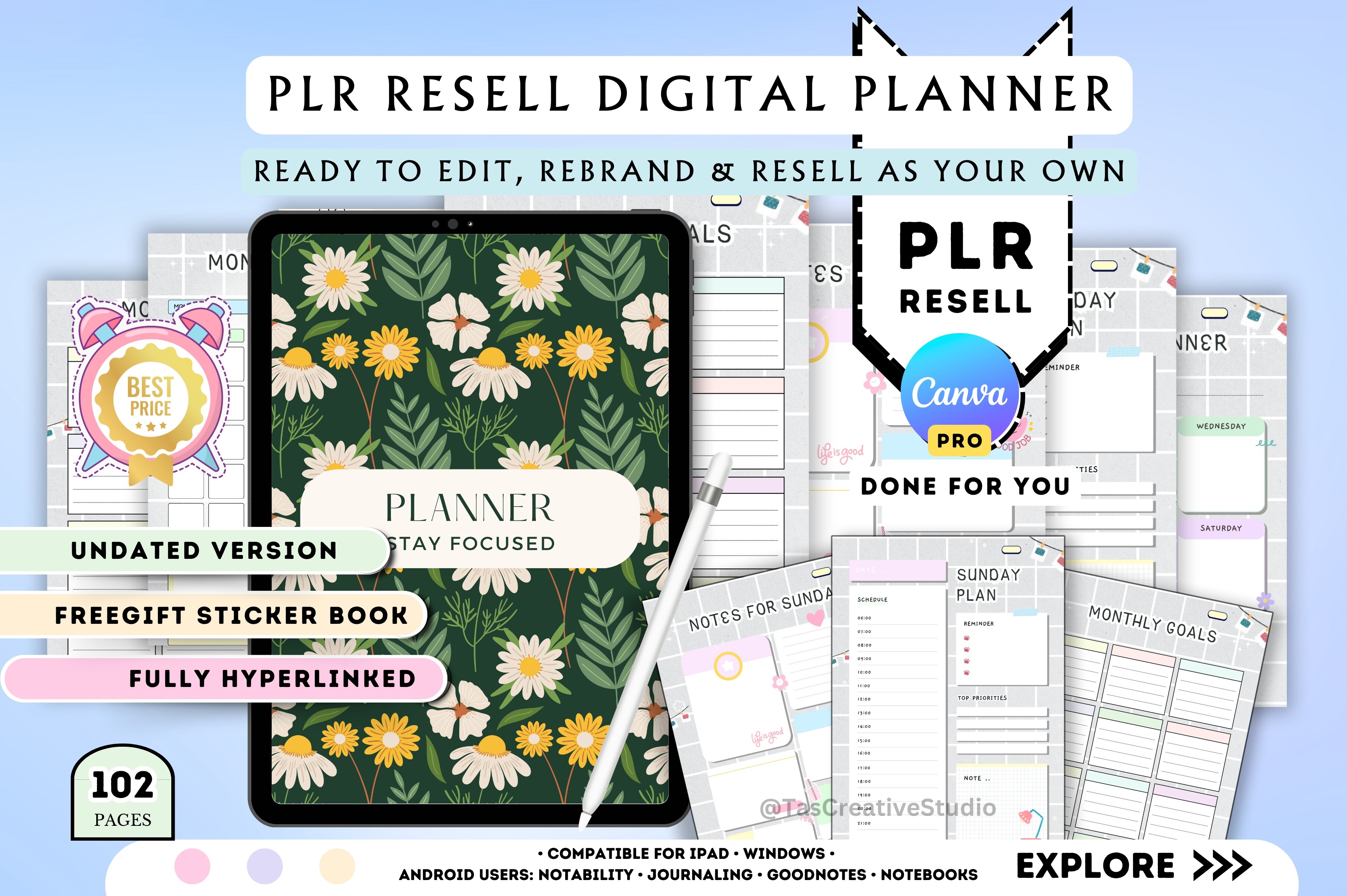 PLR Canva Planner - Ready to Rebrand