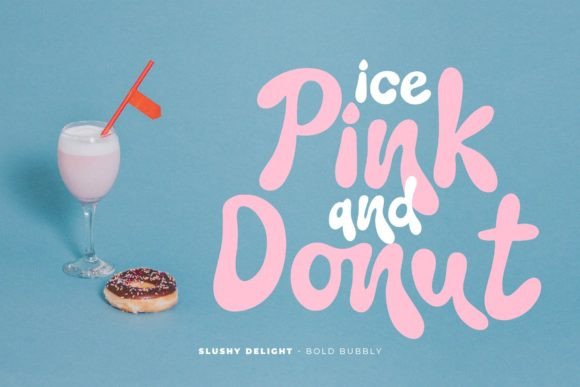 Slushy Delight Font PNG with transparent background - Preview 2