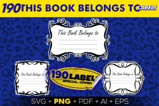 This Book Belongs to - 190 Labels Graphic by Beast Designer · Creative ...