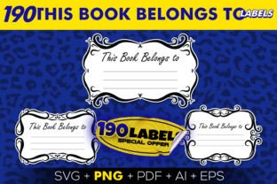 This Book Belongs to - 190 Labels Graphic by Beast Designer · Creative ...