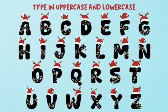 Christmas Light Font - Preview 1