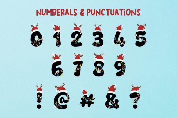 Christmas Light Font - Preview 2