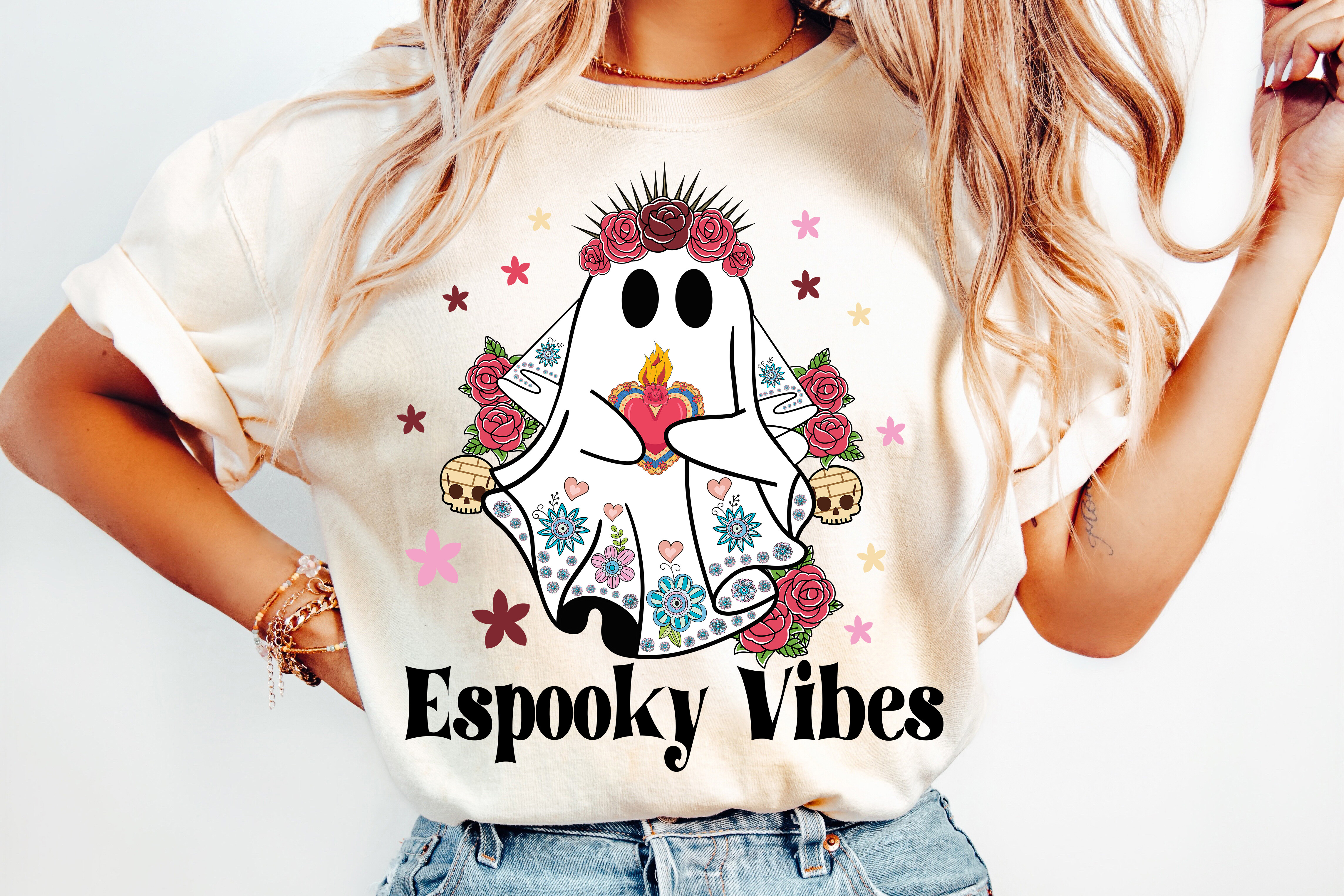 Espooky Vibes Halloween Ghost PNG Graphic by TheRuralArtisan · Creative ...